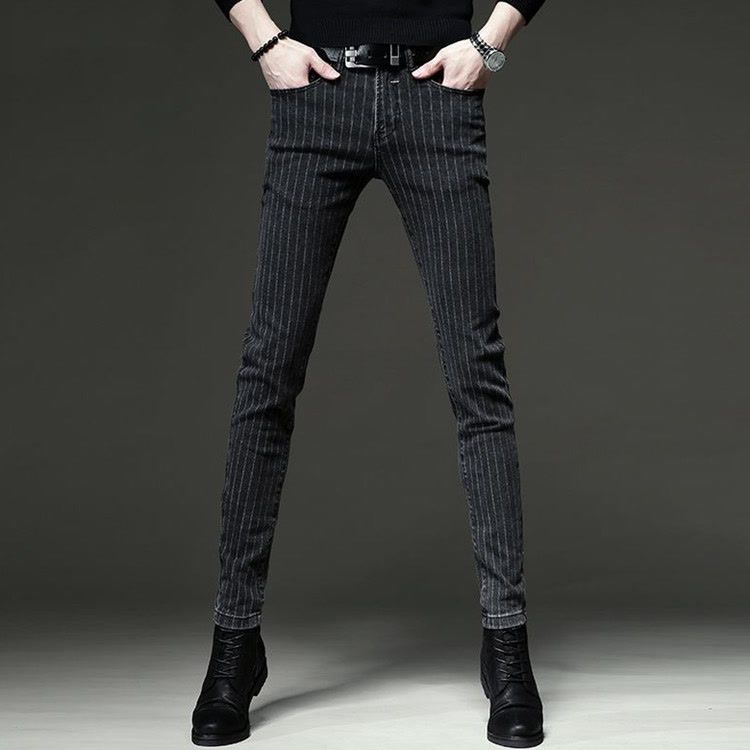 Streetwear Brand Denim - Jeans a righe 2025 marchio alla