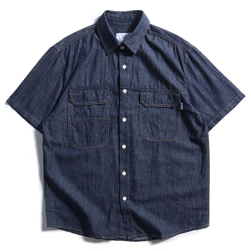 Streetwear Brand Denim - Camicia in denim da uomo stile