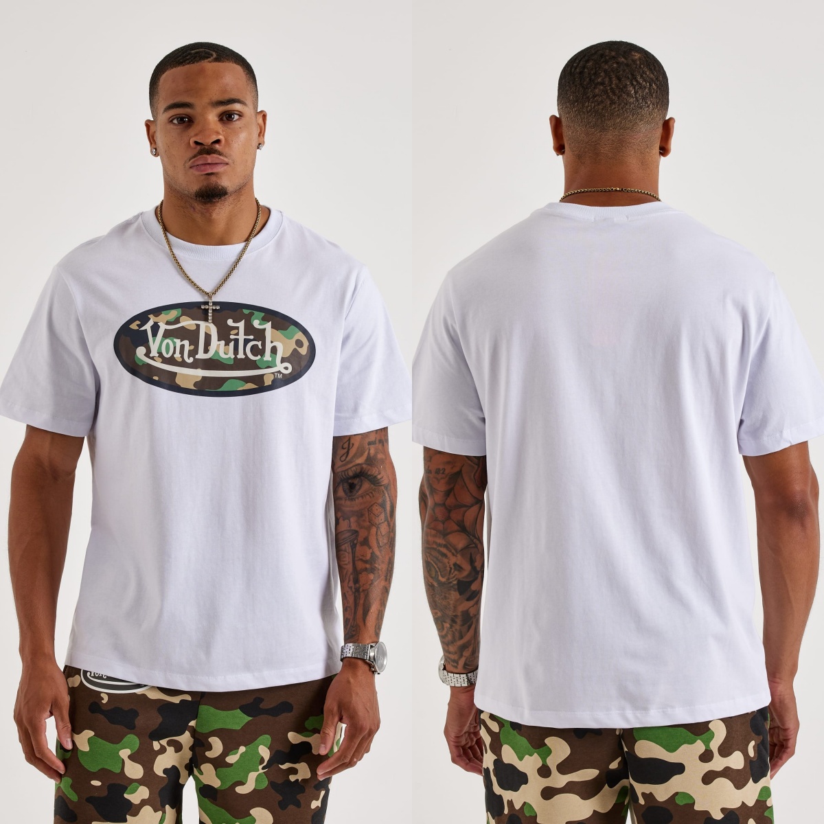 Streetwear Brands Logo - T-shirt in cotone con logo classico