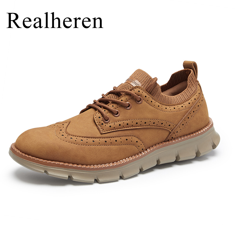 Streetwear Brand Luxury - Scarpe casual in pelle brogue da