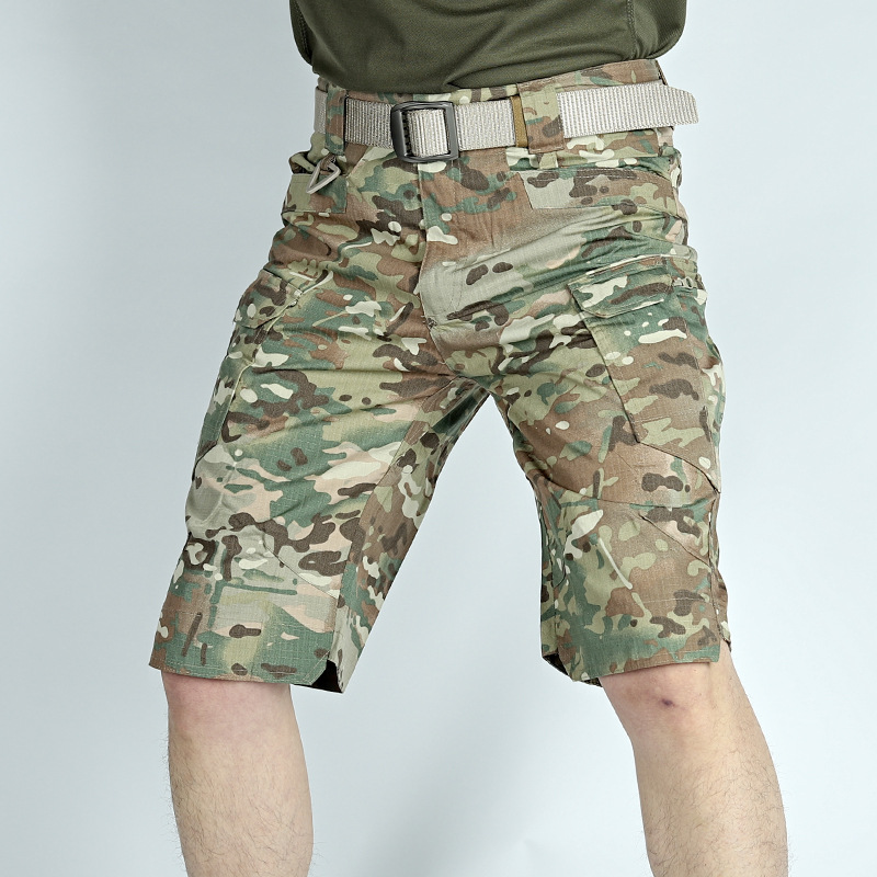 Corteiz Cargo Pant - Pantaloncini cargo tattici multitasche resistenti Multicam