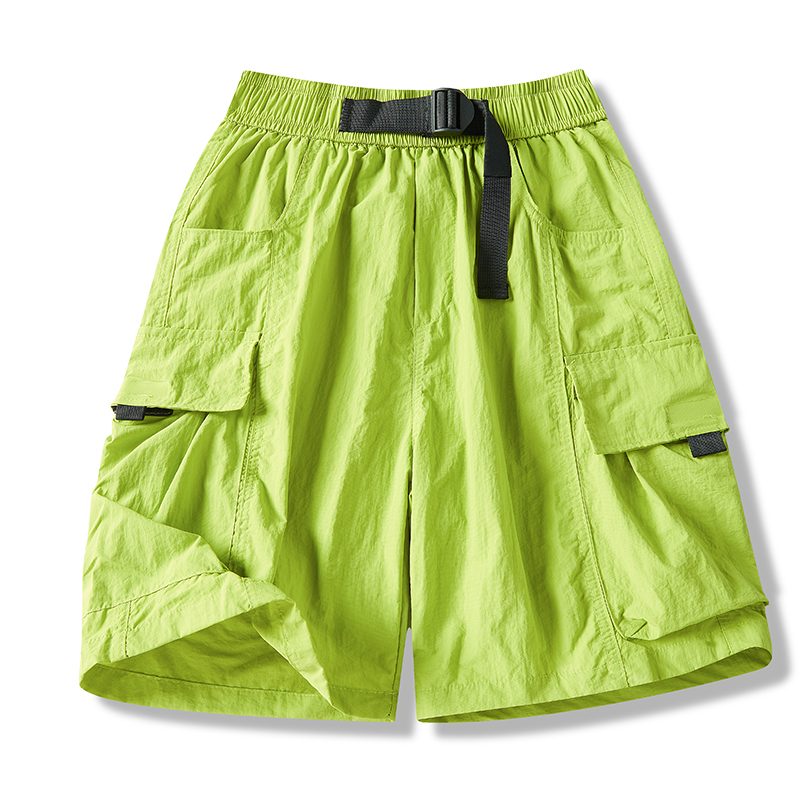 Corteiz Cargo Pant - Pantaloncini Cargo Y2K Verde Neon da