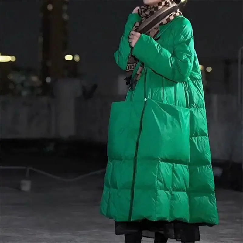 Streetwear Brand Jacket - Piumino lungo Oversize tasche grandi cappotti