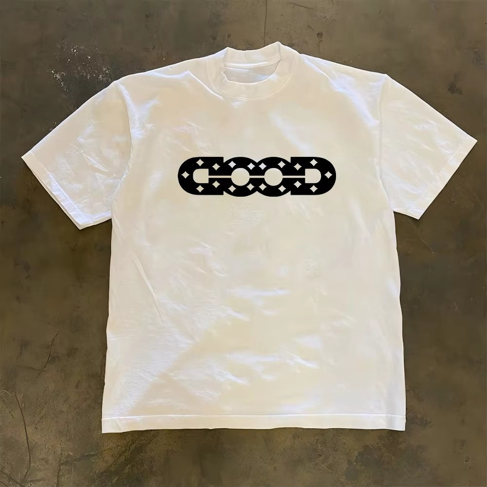 Streetwear Brands Logo - T-Shirt con Logo GOOD Bianco, Stile