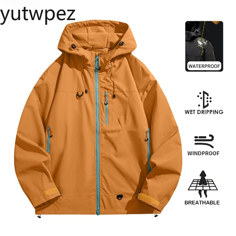 Streetwear Brand Jacket - Giacca Impermeabile da Trekking per Uomo