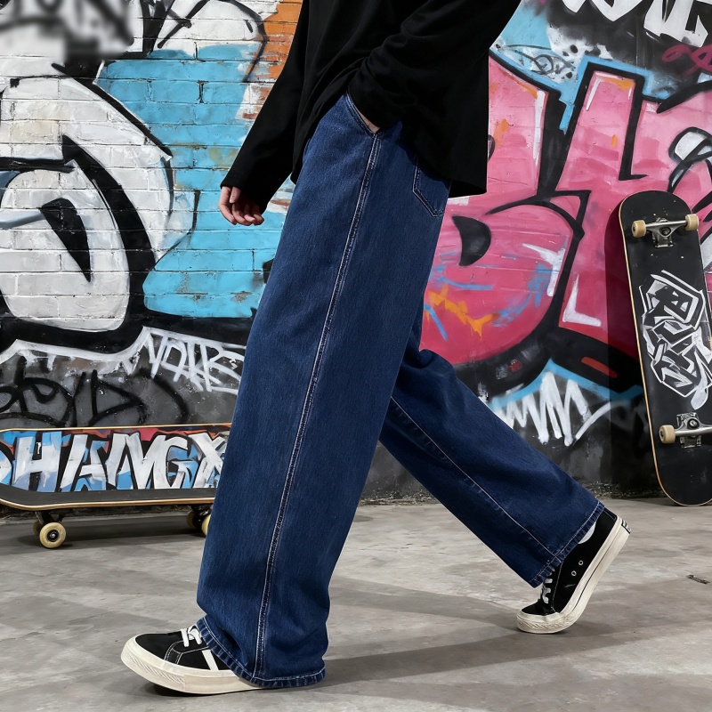 Streetwear Brand Denim - 2025 nuovi jeans larghi streetwear uomo