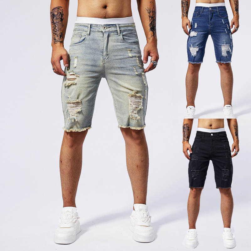 Pantaloncini di jeans strappat - Streetwear Brand Denim recensione e prezzo