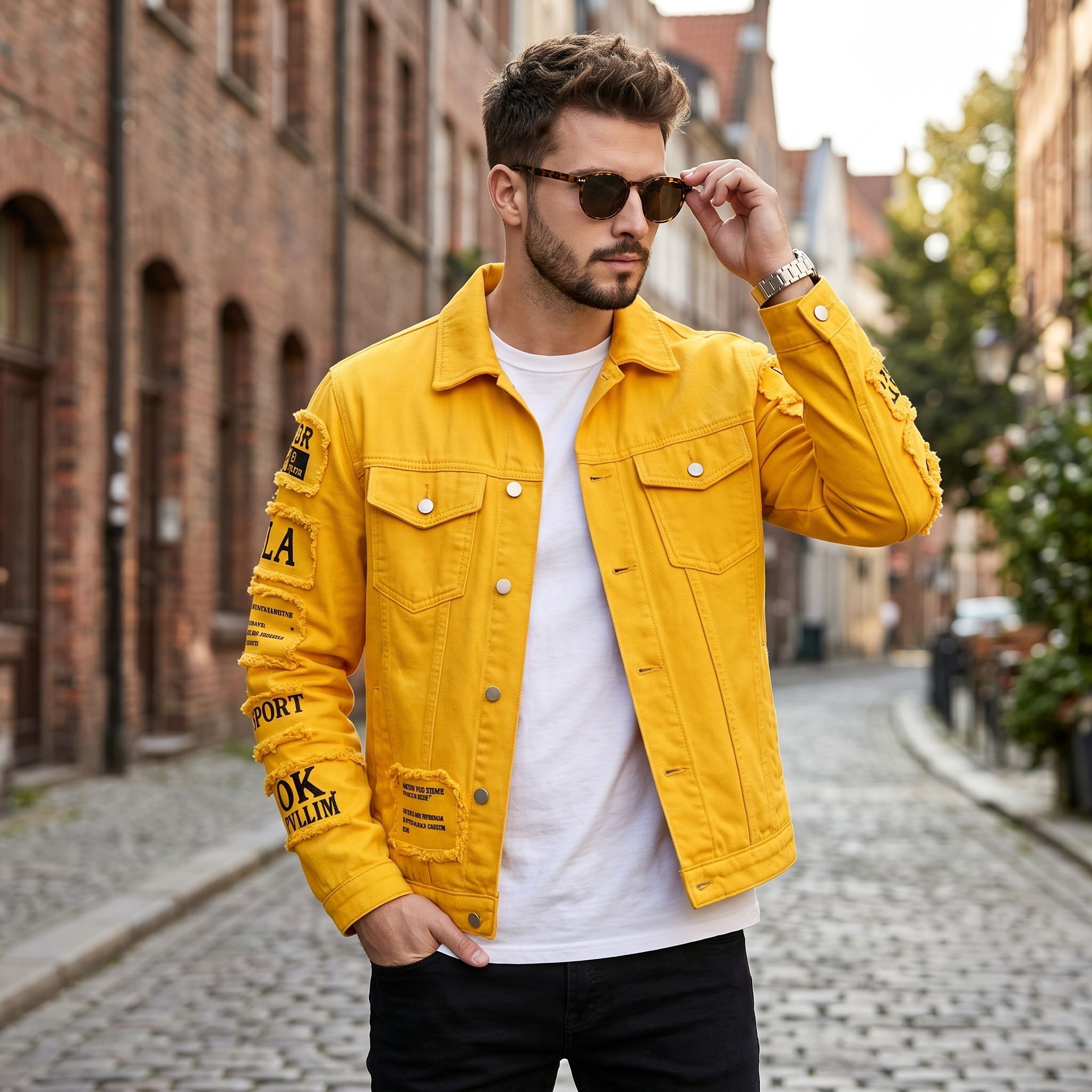 Giacca di jeans da uomo in sti - Streetwear Brand Jacket recensione e prezzo
